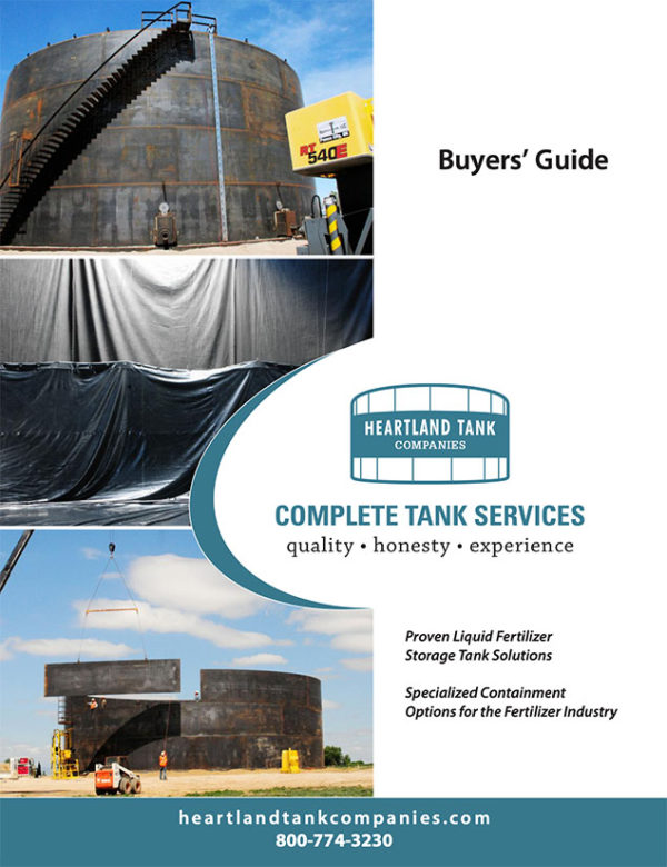 Field erected fertilizer storage tanks and using the api 650 standard