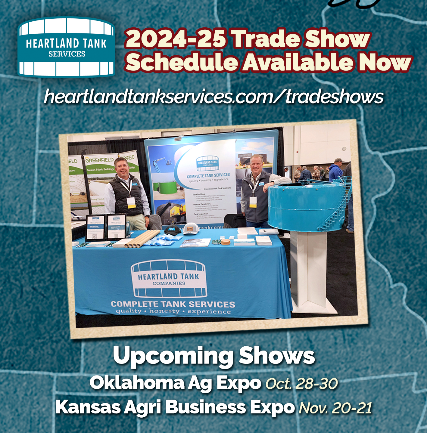 Upcoming Heartland Tanks Services Trade Shows for 2023-2024