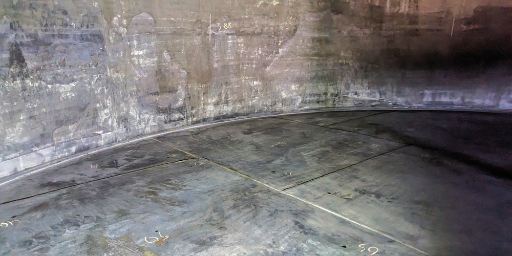 An example of a clean tank ready for inspection.